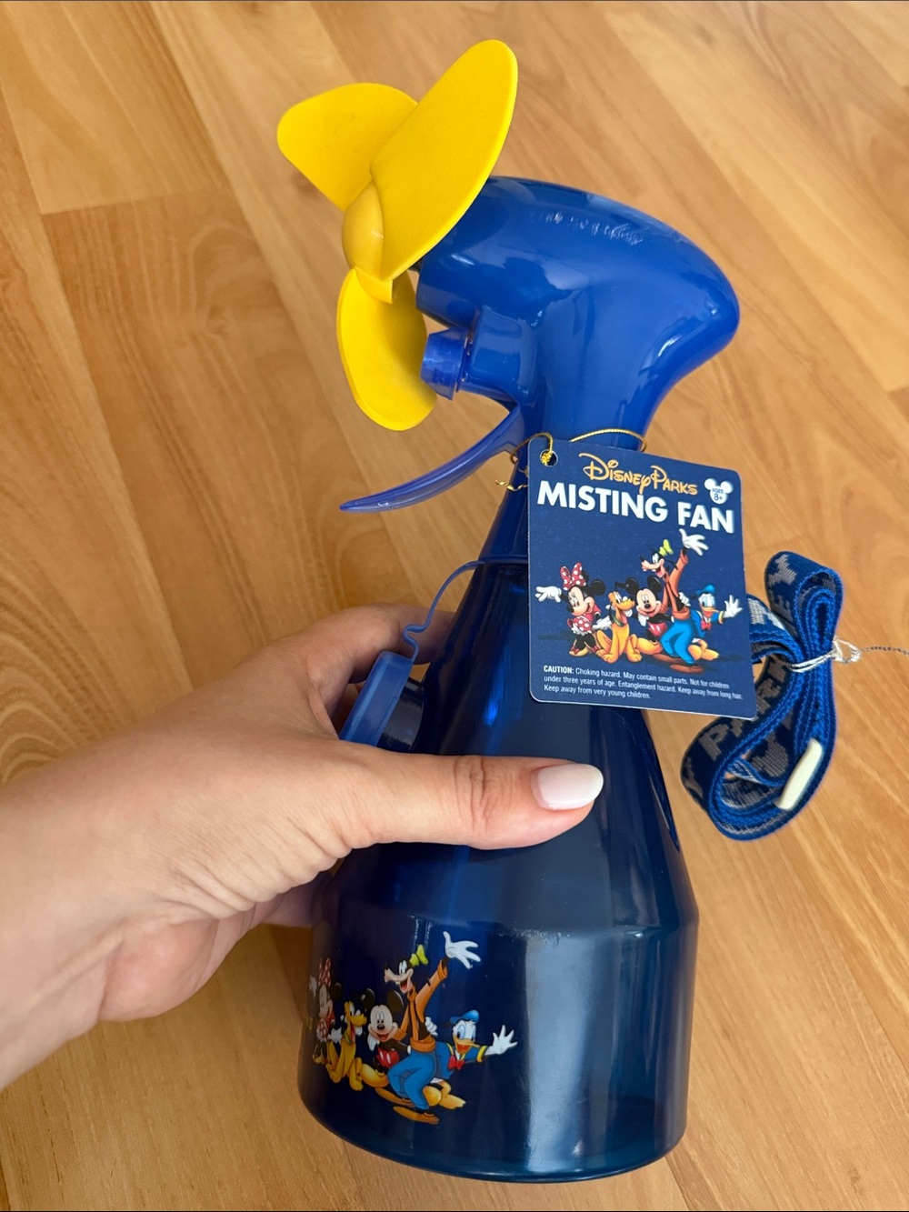 Disney Blue and Yellow Mickey & Friends Misting Fan
